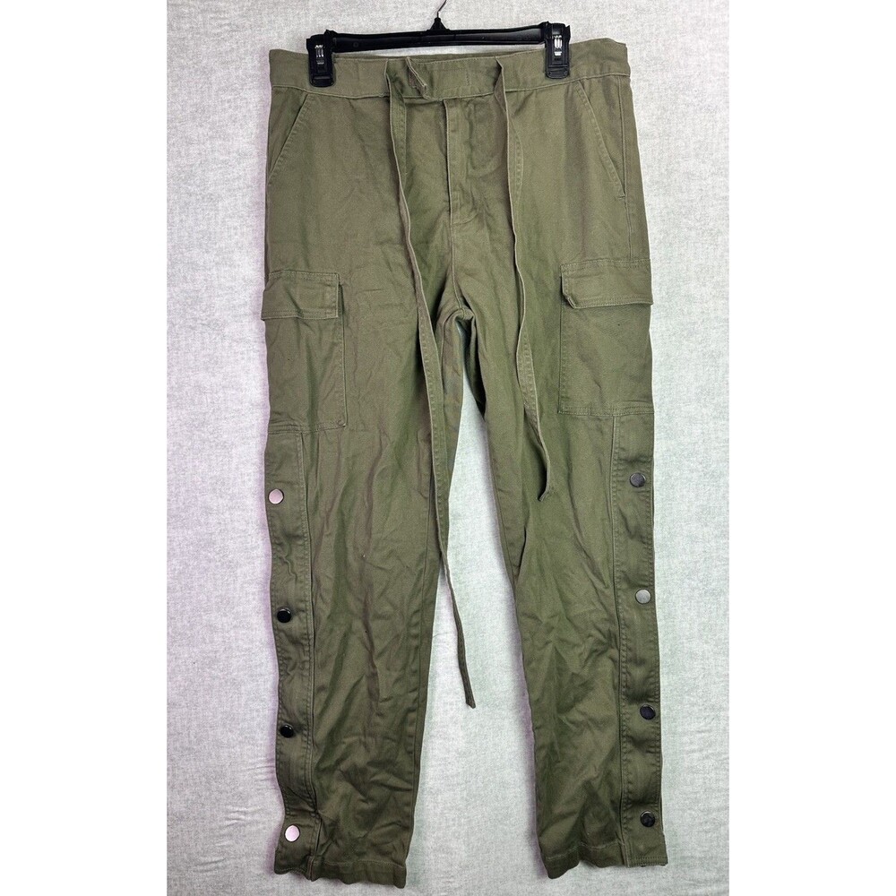 Y&R Snap Front Cargo Pants Green Size XL (32”x29”) Grunge Y2K